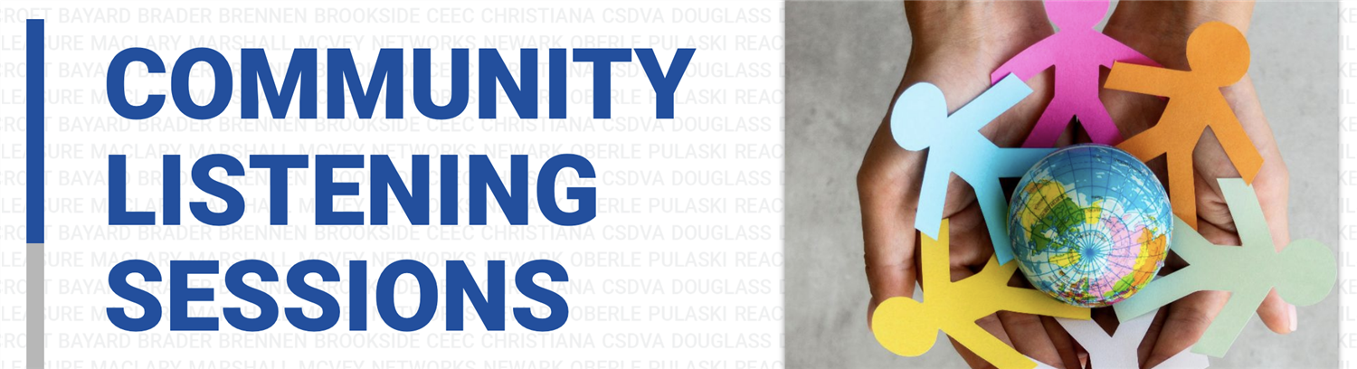 Community listening sessions header